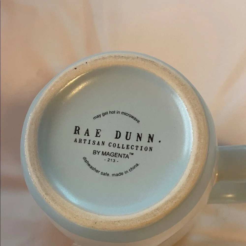 Rae Dunn White and Blue 'Jelly Beans' Mug